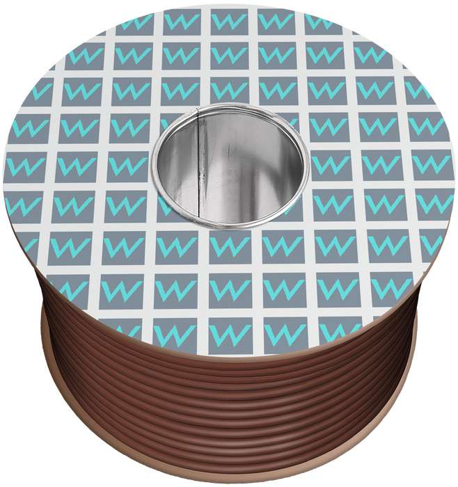 Time 6491X Single Core 4.0mm Brown Cable - 100M - westbasedirect.com