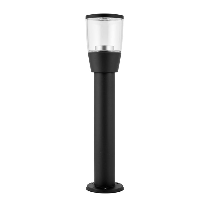 Saxby 67699 Canillo post IP44 4.6W Textured dark matt anthracite paint & clear pc 4.6W LED GU10 Cool White (Required) - westbasedirect.com