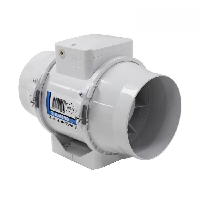 Blauberg TURBO-E Mixed Flow Inline Fan - 100mm - westbasedirect.com