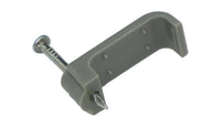 Tower 70CGDKF25 2.5mm Double T&E Cable Clip Grey (Box of 100)