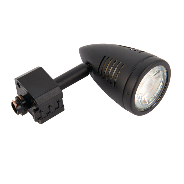 Saxby 71886 Bullett track head 50W Matt black paint & black pc 50W GU10 reflector (Required) - westbasedirect.com