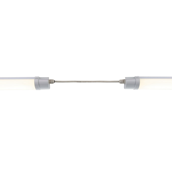 Saxby 75531 Reeve Connect 2ft IP65 18W Opal & gloss white pc 18W LED module (SMD 2835) Daylight White - westbasedirect.com