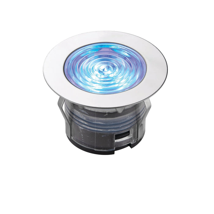Saxby 76617 IkonPRO CCT 6500K/Blue 45mm kit IP67 0.75W Polished stainless steel & clear pc 10 x 0.75W LED module (SMD 4014) CCT - westbasedirect.com