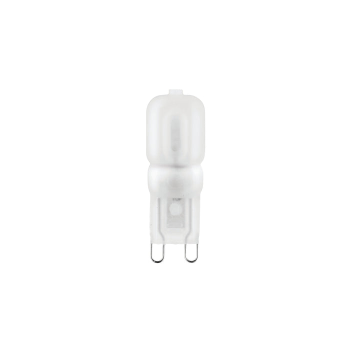Saxby 76791 G9 LED SMD 200LM 2W Frosted pc & bright nickel plate 2W LED G9 Cool White - westbasedirect.com