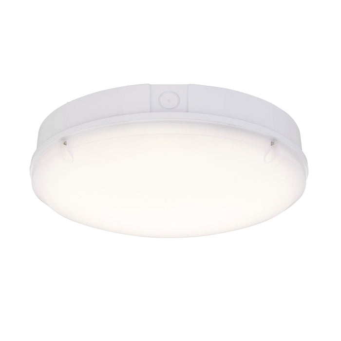 Saxby 77901 Forca CCT emergency IP65 18W Gloss white & opal pc 18W LED module (SMD 2835) CCT - westbasedirect.com