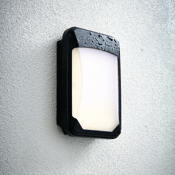 Saxby 77914 Lucca Mini IP65 15W Black pc 15W LED module (SMD 2835) Cool White - westbasedirect.com