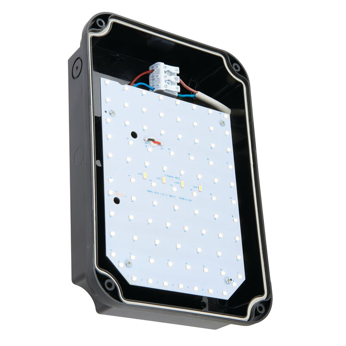 Saxby 77914 Lucca Mini IP65 15W Black pc 15W LED module (SMD 2835) Cool White - westbasedirect.com