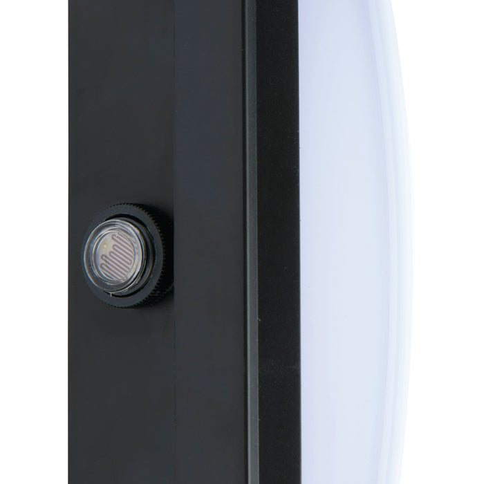 Saxby 77916 Lucca Mini photocell IP65 15W Black pc 15W LED module (SMD 2835) Cool White - westbasedirect.com
