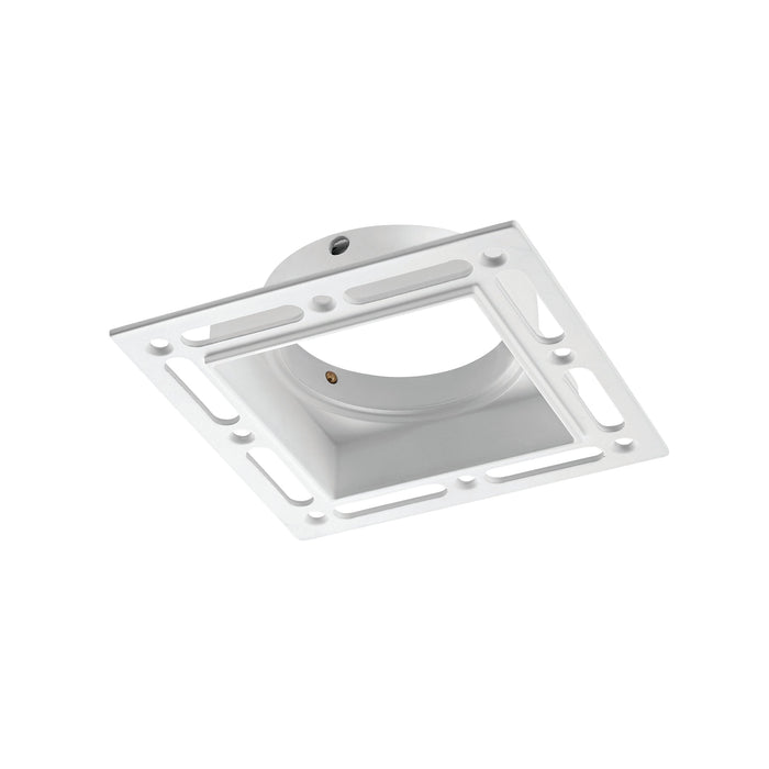 Saxby 78955 Trimless Downlight square 50W Matt white paint 50W GU10 reflector (Required) - westbasedirect.com