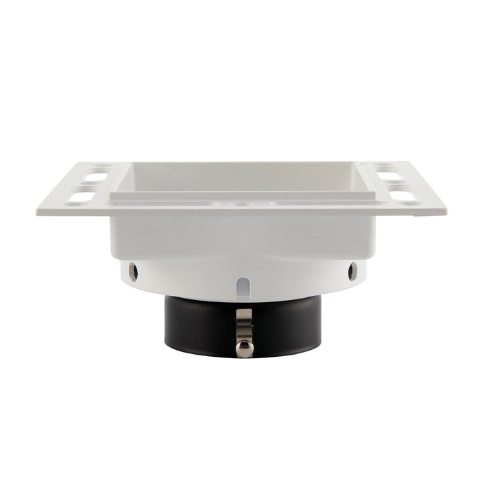 Saxby 78955 Trimless Downlight square 50W Matt white paint 50W GU10 reflector (Required) - westbasedirect.com