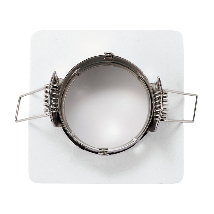 Saxby 80245 Speculo square IP65 50W Brushed chrome effect plate & clear glass 50W GU10 reflector (Required) - westbasedirect.com