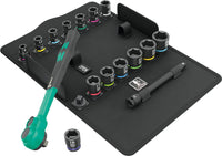 Wera 05005530001 8100 SB 12 Zyklop Comfort Ratchet set, reversing lever, 3/8