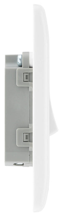 BG 814 White Round Ege Single Bell Push Switch 10A - westbasedirect.com