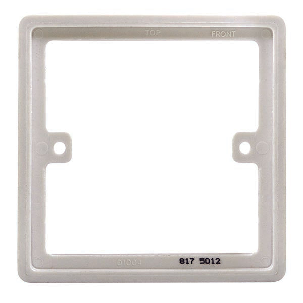 BG White Round Edge Single Square Spacer 10mm - westbasedirect.com