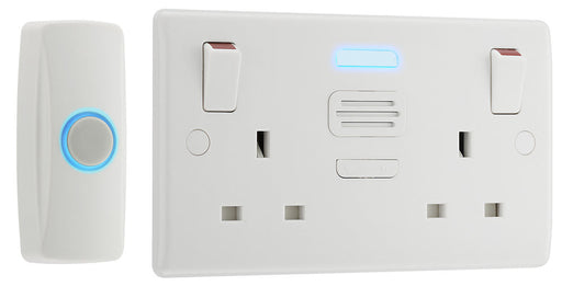 BG 822BELL White Round Edge 13A 2G Switched with Door Chime - westbasedirect.com