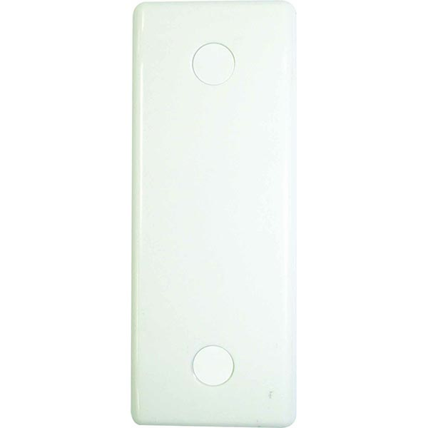 BG White Round Edge Single Architrave Blank Plate - westbasedirect.com
