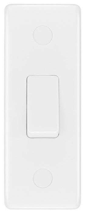 BG 847 White Round Edge 10A Single Architrave Switch - westbasedirect.com