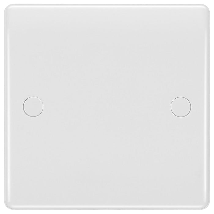 BG 858 White Round Edge Flex Oultet Plate 25 A - westbasedirect.com