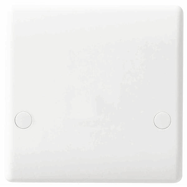 BG 979 White Square Edge 45A Flex Outlet Plate Bottom Entry - westbasedirect.com