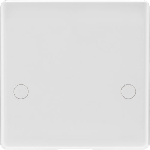 BG 879 White Round Edge 45A Flex Outlet Plate Bottom Entry - westbasedirect.com