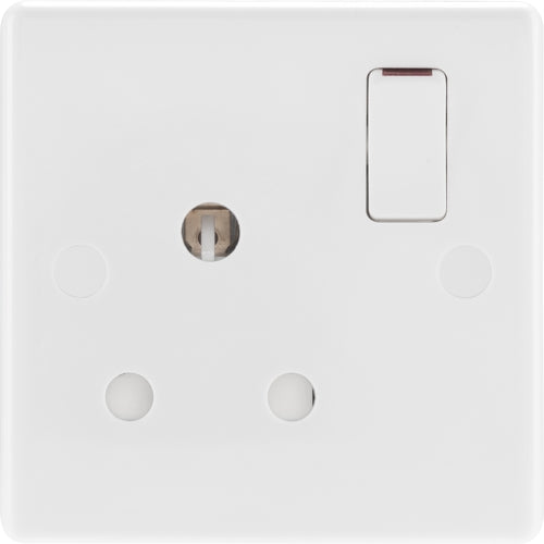 BG 899 White Round Edge 15A Switched Socket - westbasedirect.com