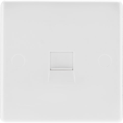 BG 9BTM/1 White Square Edge Master Telephone Socket (Screw) - westbasedirect.com