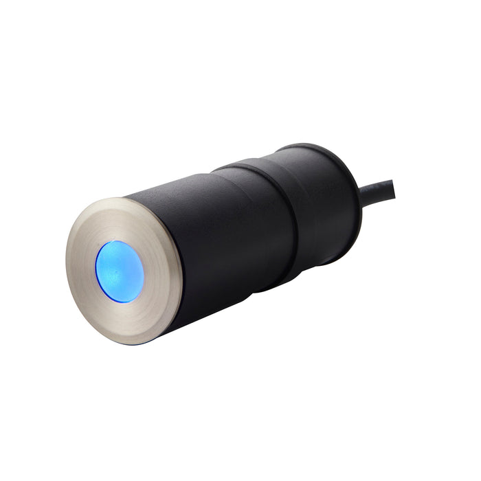 Saxby 91956 Hades blue IP67 1.2W Frosted pc & satin nickel effect plate 1.2W LED module (SMD 2835) Blue - westbasedirect.com