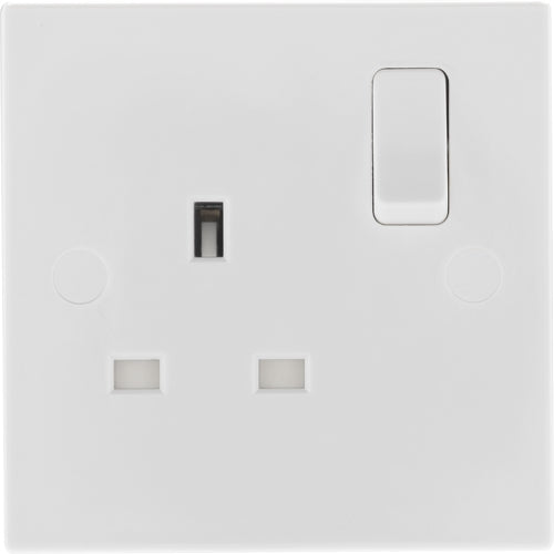BG 921DP White Square Edge 13A DP Single Socket - westbasedirect.com