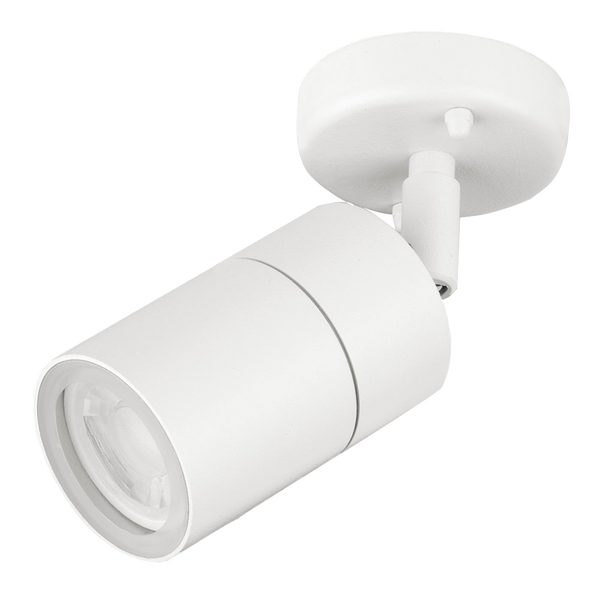 Aurora EN-WL1W 240V GU10 IP44 Aluminium Adjustable Wall Light White - westbasedirect.com