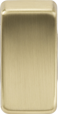 Knightsbridge GDBLANKBB Switch Cover BLANK - Brushed Brass
