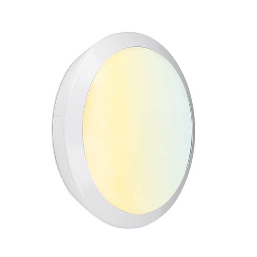 Aurora OrbitalCWS AU-BH28CWSW 230V 15/22/28W LED IP66 Round Bulkhead White 3000/4000/6500K - westbasedirect.com
