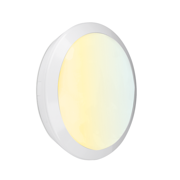 Aurora OrbitalCWS AU-BH28CWSW 230V 15/22/28W LED IP66 Round Bulkhead White 3000/4000/6500K - westbasedirect.com
