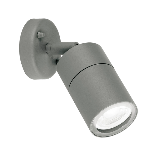 Aurora EN-WL1G 240V GU10 IP44 Aluminium Adjustable Wall Light Grey - westbasedirect.com