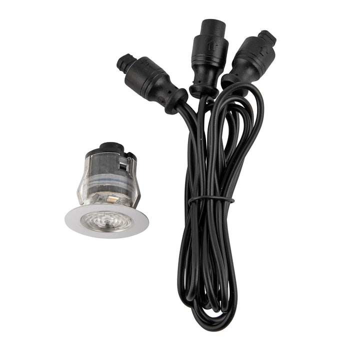 Saxby 94431 IkonPRO CCT 3000K/4000K 35mm IP67 0.75W Polished stainless steel & clear pc 0.75W LED module (SMD 4014) CCT - westbasedirect.com