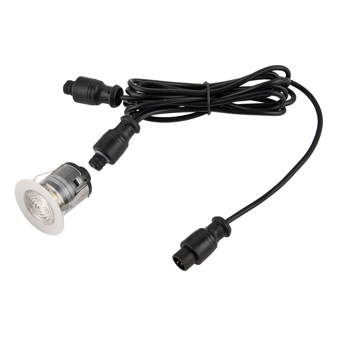 Saxby 94431 IkonPRO CCT 3000K/4000K 35mm IP67 0.75W Polished stainless steel & clear pc 0.75W LED module (SMD 4014) CCT - westbasedirect.com