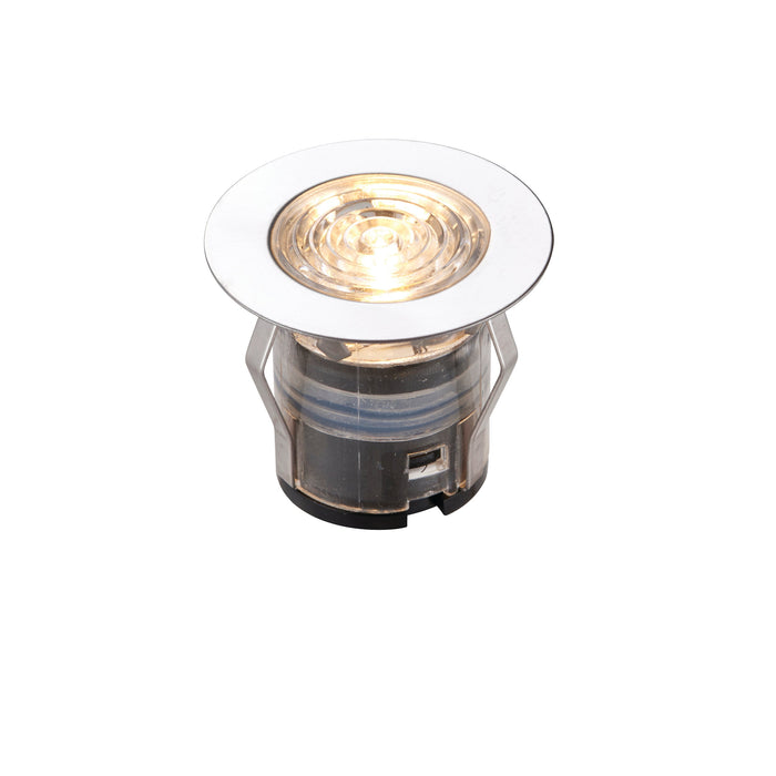 Saxby 94431 IkonPRO CCT 3000K/4000K 35mm IP67 0.75W Polished stainless steel & clear pc 0.75W LED module (SMD 4014) CCT - westbasedirect.com
