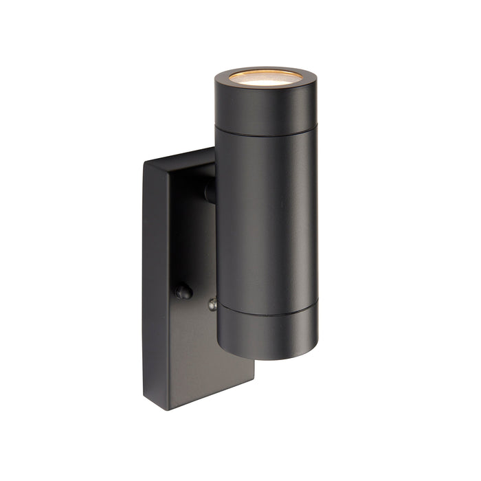 Saxby 95555 Palin photocell IP44 7W Matt black paint & clear glass 2 x 7W LED GU10 (Required) - westbasedirect.com