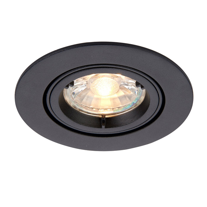 Saxby 95919 Cast tilt 50W Matt black paint 50W GU10 reflector (Required) - westbasedirect.com