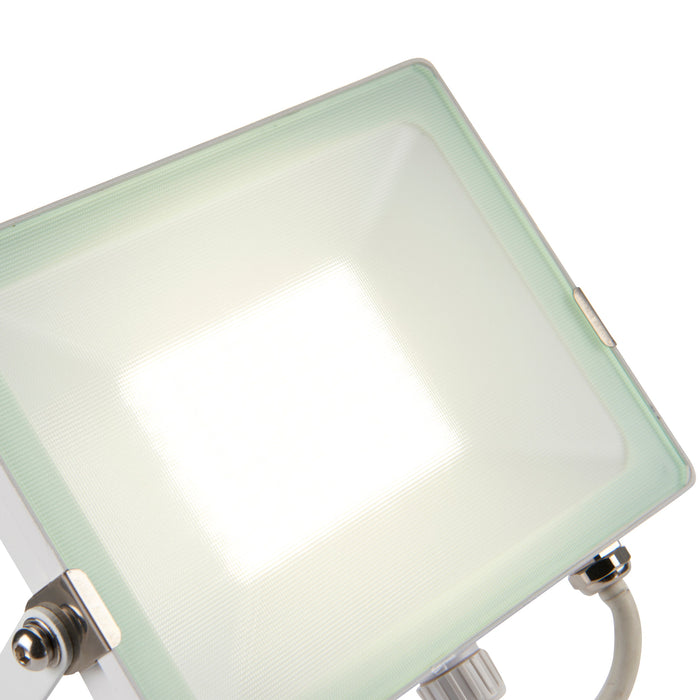 Saxby 98446 Salde IP65 50W Matt white paint 50W LED module (SMD 2835) Cool White - westbasedirect.com