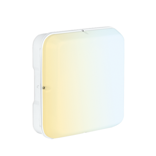 Aurora UtiliteDrumCWS AU-BH18SCWSW 230V 10/15/20W LED IP65 Square Bulkhead White 3000/4000/6500K - westbasedirect.com