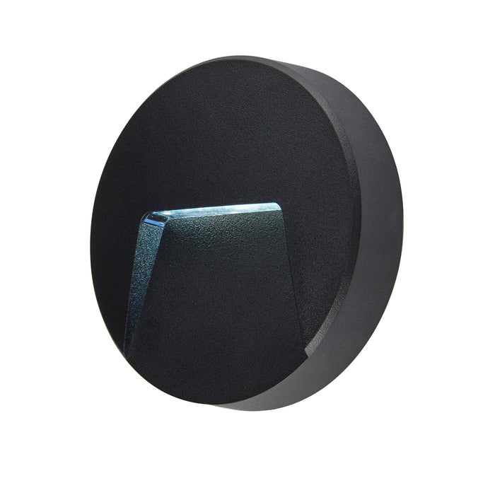 Saxby 99545 Severus CCT round indirect IP65 3W Black abs plastic & clear pc 3W LED module (SMD 2835  CCT) CCT - westbasedirect.com
