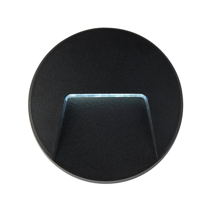 Saxby 99545 Severus CCT round indirect IP65 3W Black abs plastic & clear pc 3W LED module (SMD 2835  CCT) CCT - westbasedirect.com