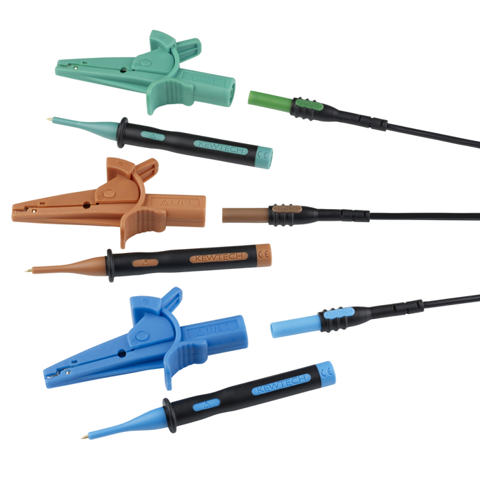 Kewtech ACC065 3 Wire Non Fused Distribution Test Lead Set - westbasedirect.com