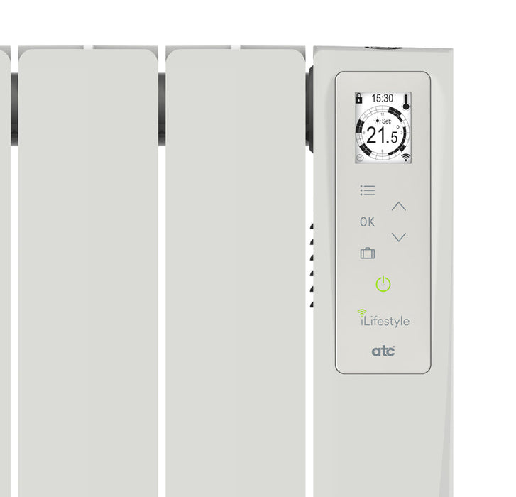 ATC WLS1500 iLifestyle Oil Filled Electric Thermal Radiator White 1500W 1.5kW - westbasedirect.com