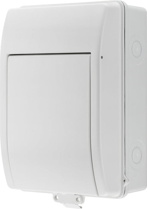 BG CFEV5AW 5 Module IP65 Weatherproof White Metal EV Charger Circuit Protection with 40A 30mA Type A RCD, 40A B Curve MCB & Type 2 SPD - westbasedirect.com