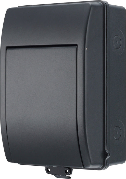 BG CFEV6 5 Module IP65 Weatherproof Grey Metal EV Charger Circuit Protection with 100A Main Switch, 40A B Curve MCB & Type 2 SPD - westbasedirect.com
