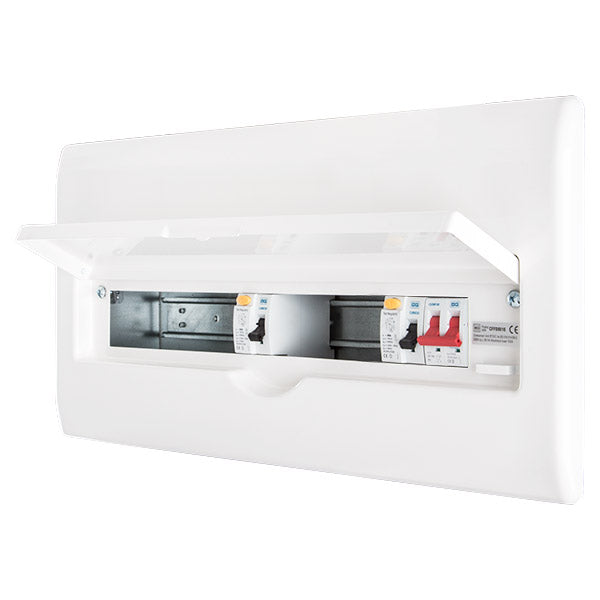 BG CFFD8616A 22 Module 16 Way Fully Recessed Unpopulated + 100A Switch, 1x80A, 1x63A Type A 30mA RCD - westbasedirect.com