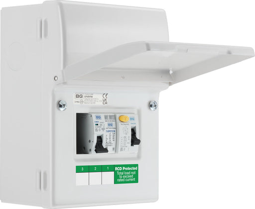 BG CFUEV5A 5 Module IP20 Metal Metal EV Charger Circuit Protection with 40A 30mA Type A RCD, 40A B Curve MCB & Type 2 SPD - westbasedirect.com