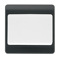 Click Mode CMA811AG Part M 10AX 1 Gang 2 Way Wide Rocker Switch - Anthracite Grey