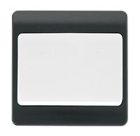 Click Mode CMA825AG Part M 10AX 1 Gang Wide Rocker Intermediate Switch - Anthracite Grey